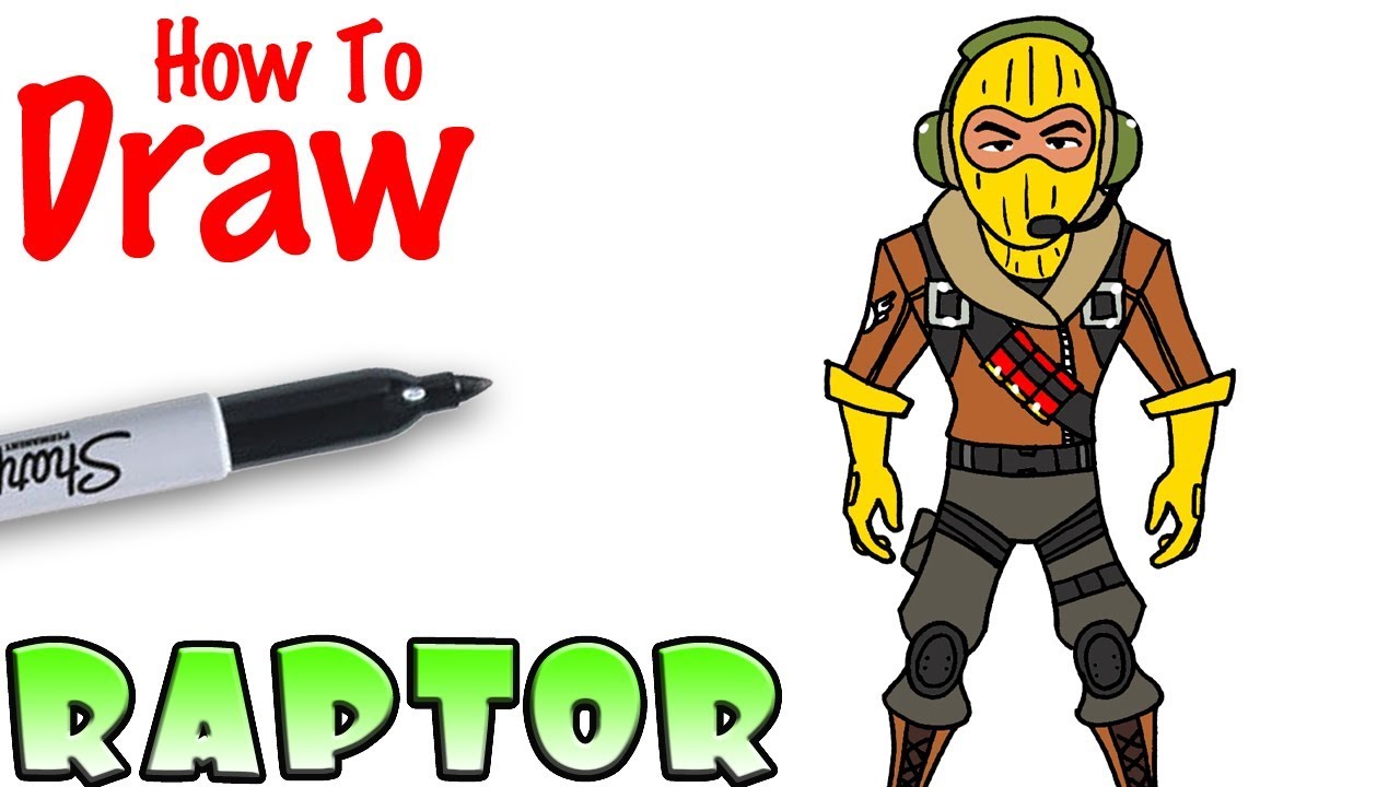 1280x720 How To Draw Raptor Fortnite