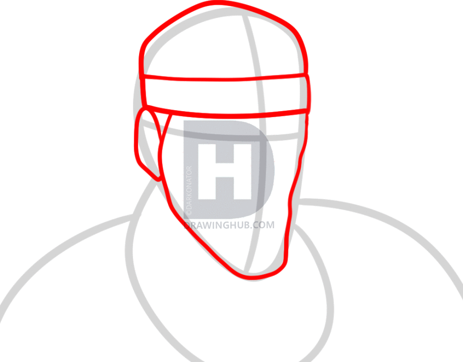 919x720 How To Draw Demoman, Demoman From Team Fortress, Step