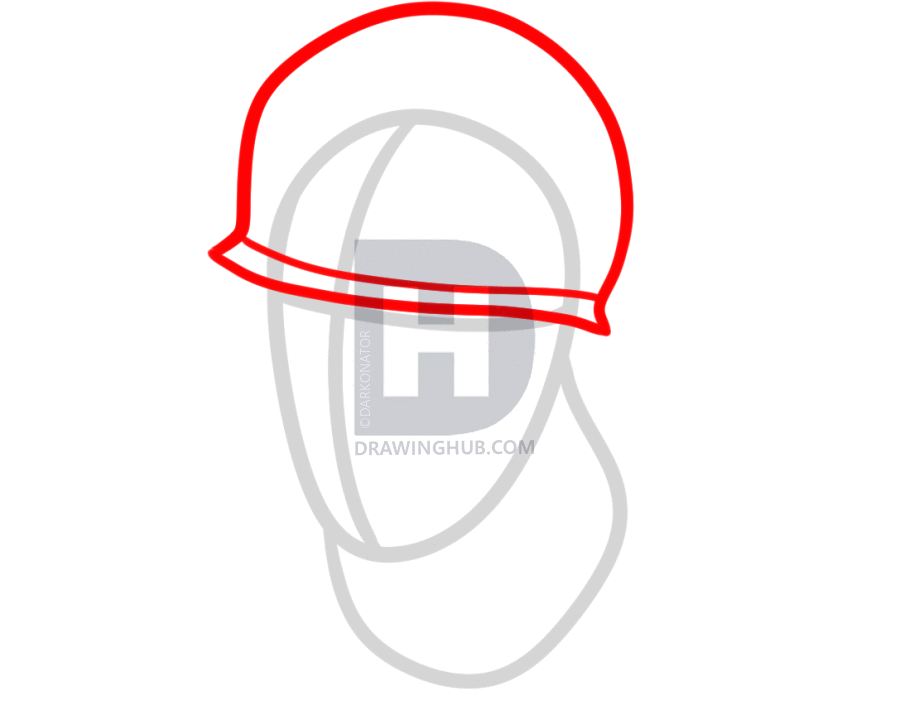 900x720 How To Draw The Soldier, Soldier From Team Fortress, Step