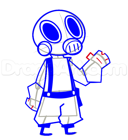 512x560 step how to draw the pyro from team fortress