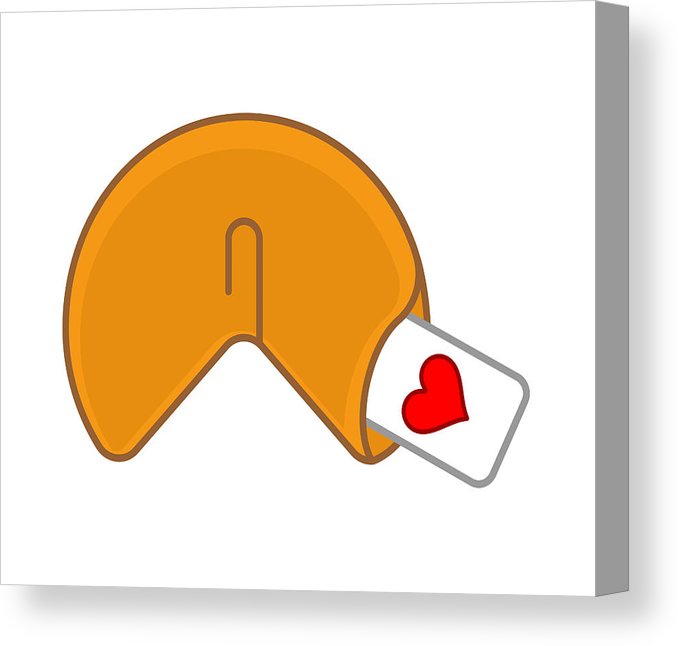 678x646 fortune cookie love isolated heart on paper prediction vector