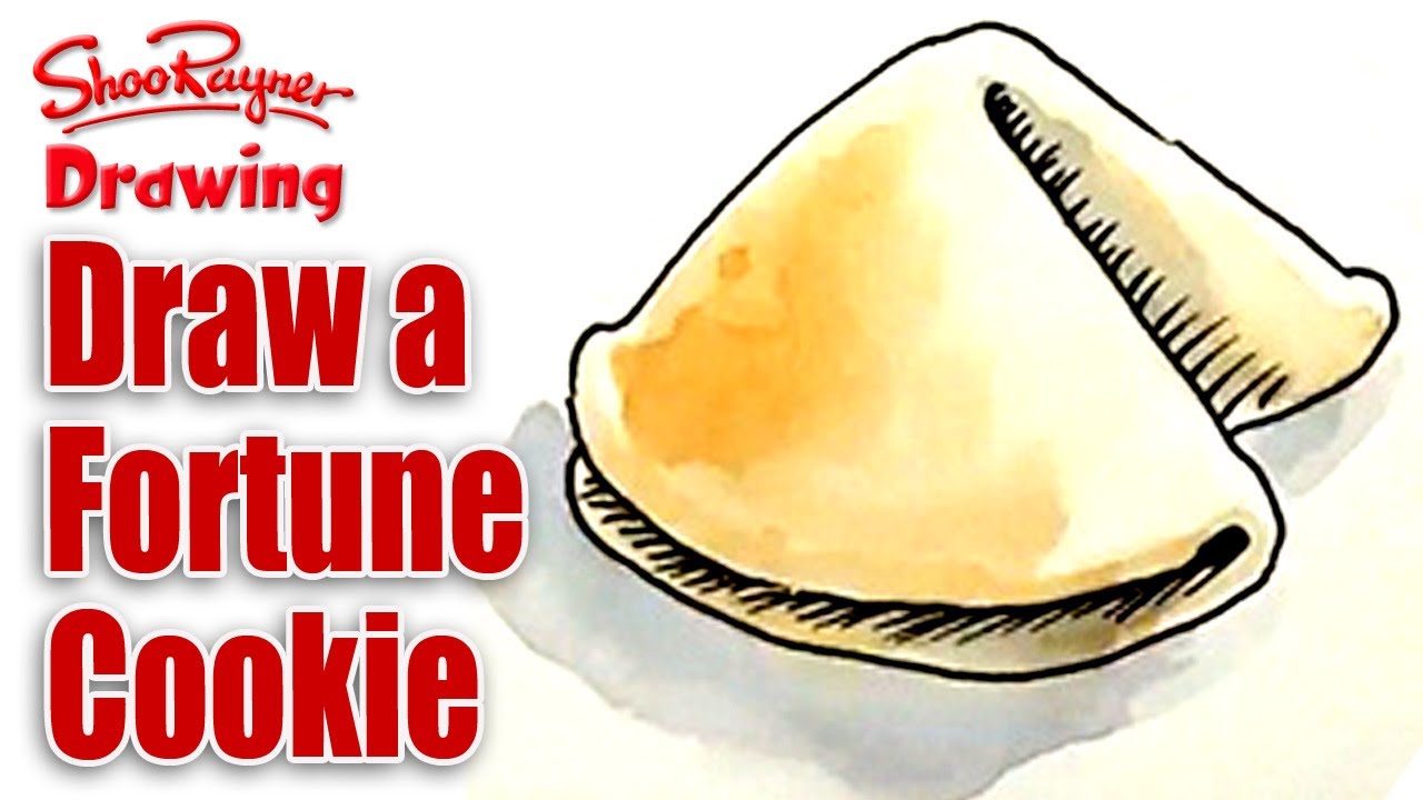 1280x720 How To Draw A Fortune Cookie