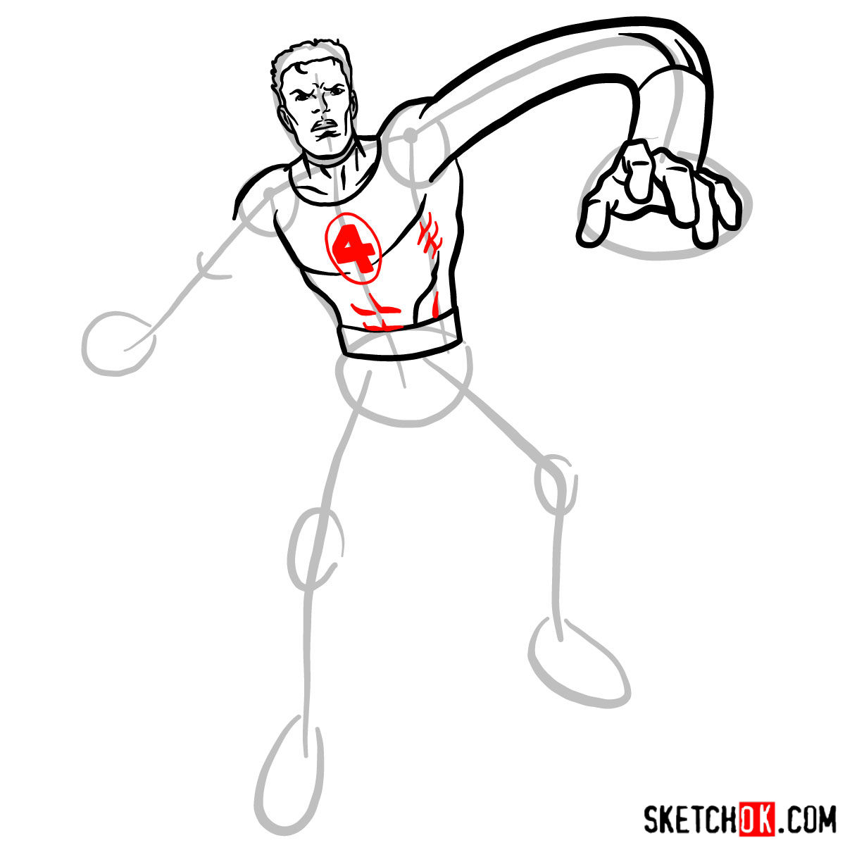 1200x1200 how to draw mister fantastic from fantastic four