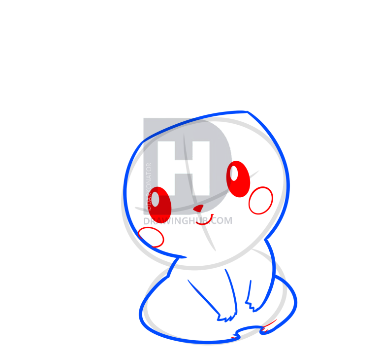 774x720 Pikachu And Headphones Draw Tutorial, Step