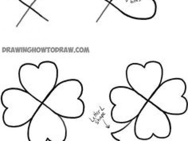 Four Leaf Clover Drawing | Free download on ClipArtMag