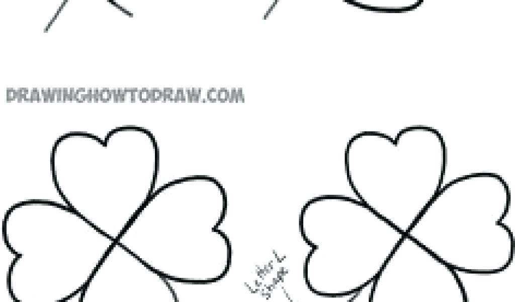 1024x600 clover drawing red clover drawing clover drawing easy