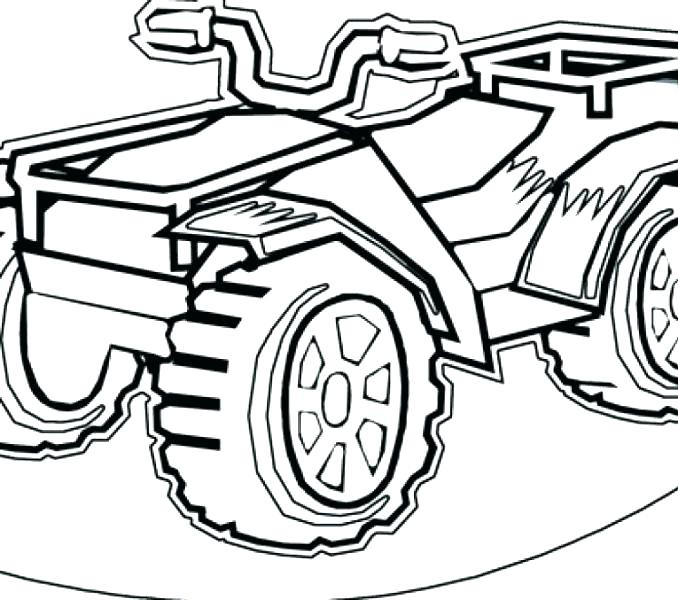 678x600 Four Wheeler Coloring Pages Printable Free Part Com Learning