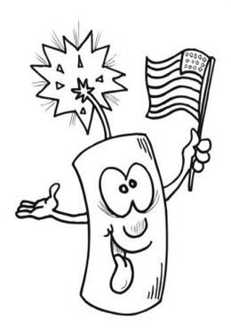 260x376 Of July Fireworks Kids Coloring Pages And Free Colouring