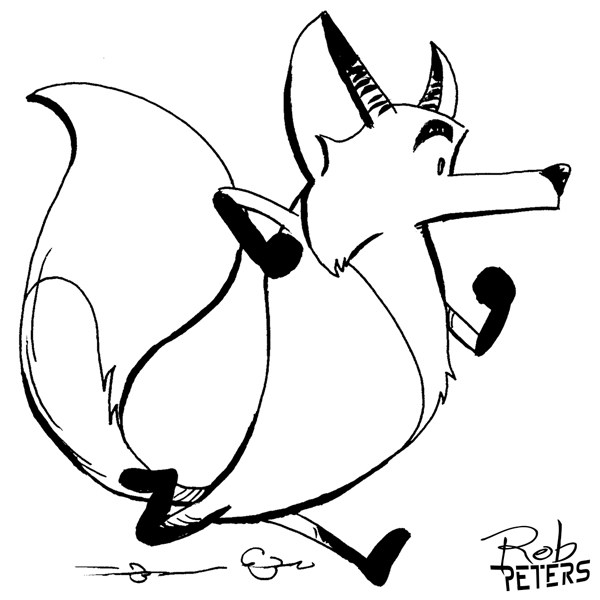 600x600 Daily Drawing Fox