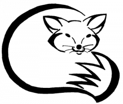 250x213 Fox Drawing Black And White, Picture