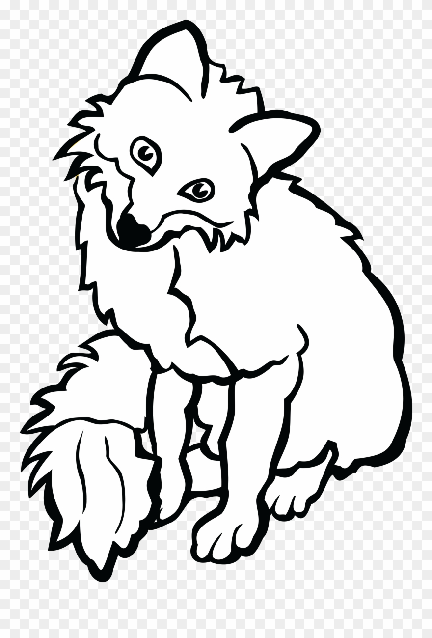 880x1299 Free Clipart Of A Fox