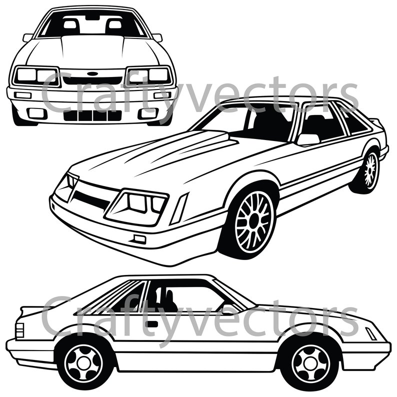 794x794 Ford Mustang Eyes' Vector Etsy