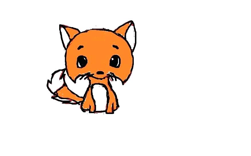 878x546 How To Draw A Fox Easy How To Draw Cartoon Fox How To Draw