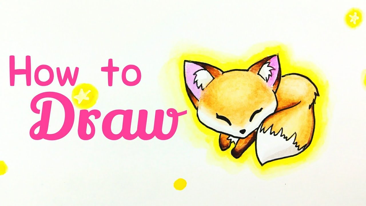 1280x720 How To Draw A Fox Fox Drawing Tutorial Step