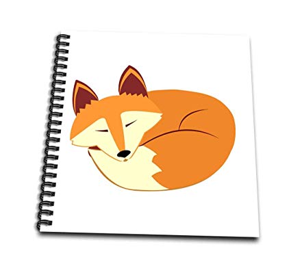 425x386 Db Cute Sleeping Red Fox Drawing Book