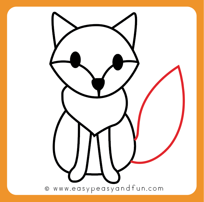 704x695 How To Draw A Fox
