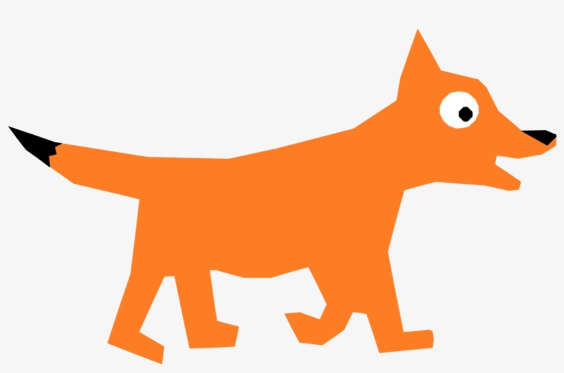 820x542 Red Fox Drawing Cartoon Line Art