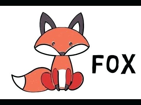 480x360 Very Easy Pictures To Draw Very Easy Fox Drawing For Kids Step