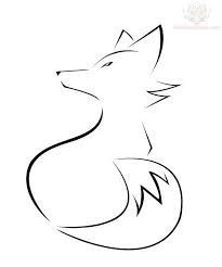 205x246 Fox Drawing Outline