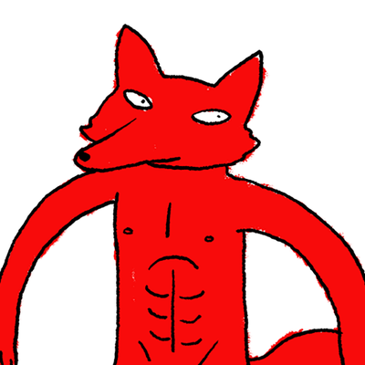 400x400 Adult Swim Royalty Free Fox Drawing