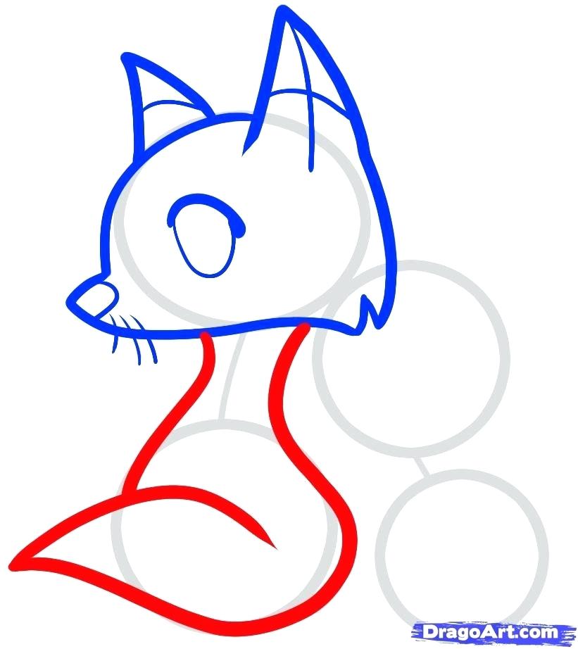 821x922 Easy Foxes To Draw How To Draw A Cartoon Fox From The Word Fox