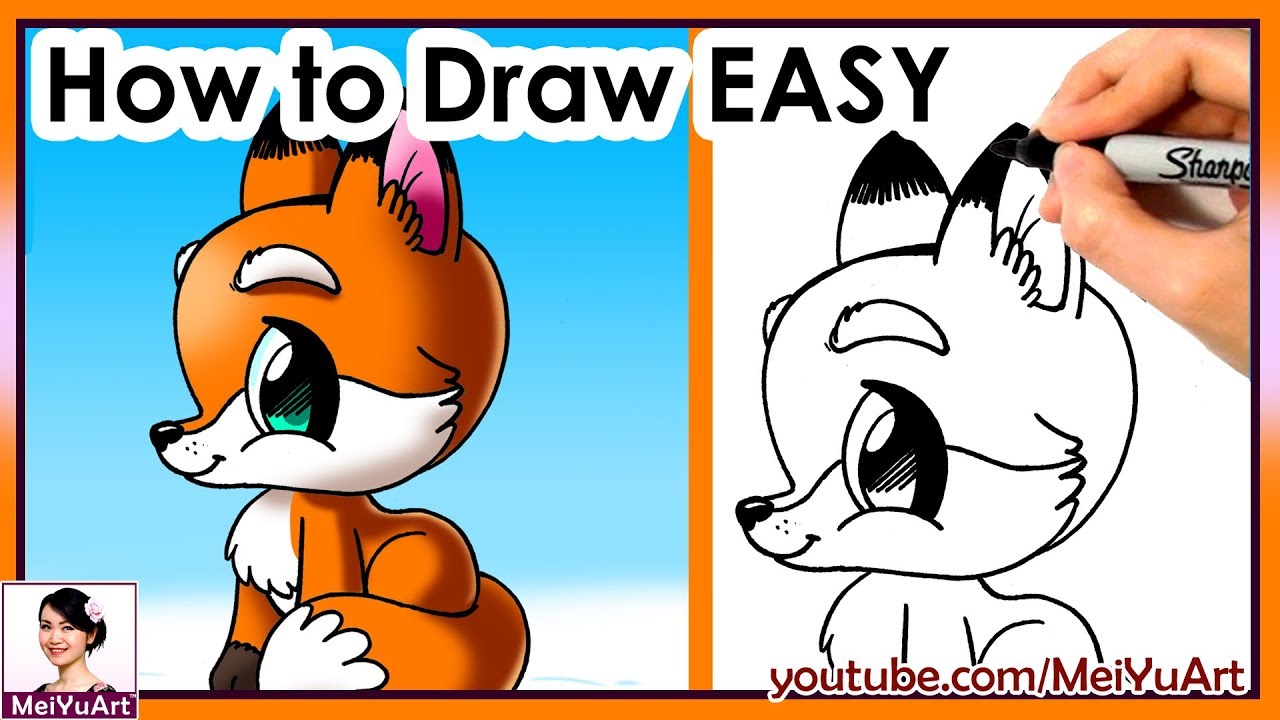 1280x720 How To Draw Cute Easy Fox Mei Yu Art