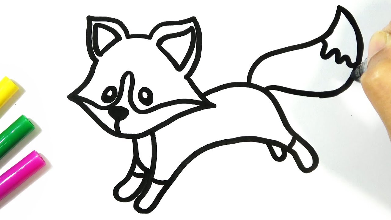 Fox Drawing Easy | Free download on ClipArtMag