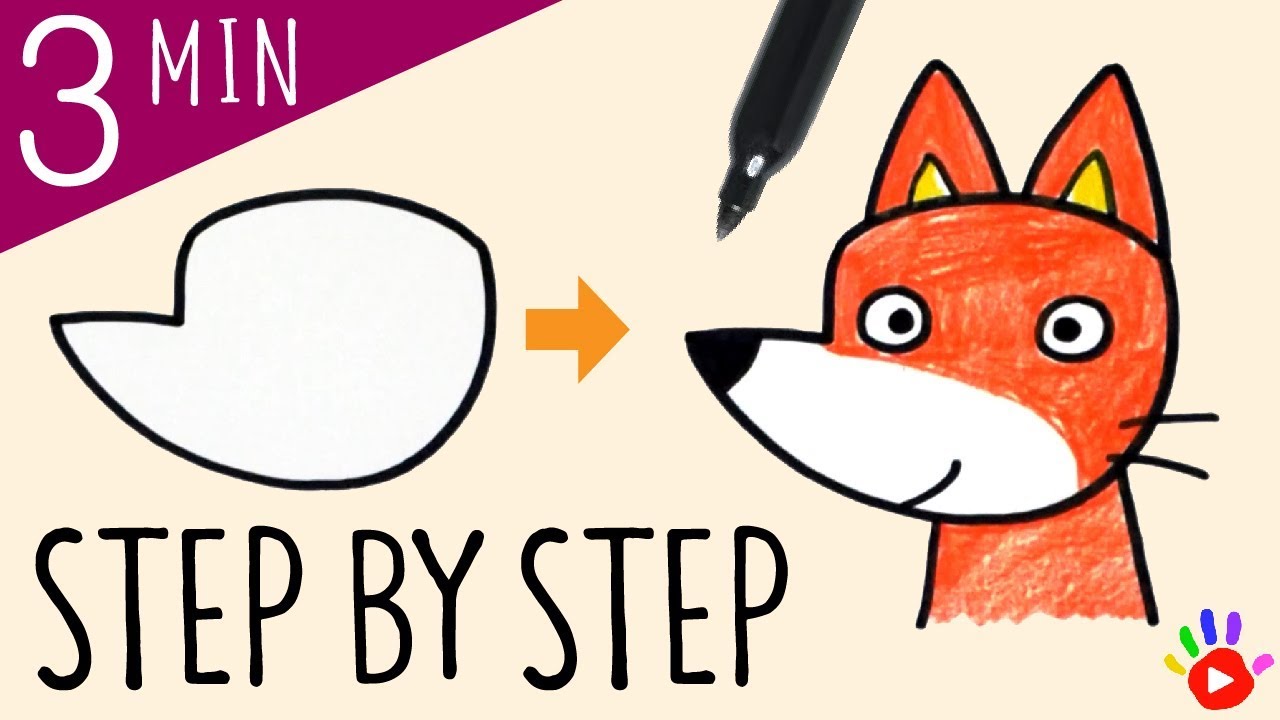 1280x720 How To Draw A Fox Drawing Cute Fox Animal Drawing Tutorial
