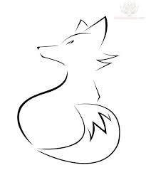 205x246 Fox Outline Drawing