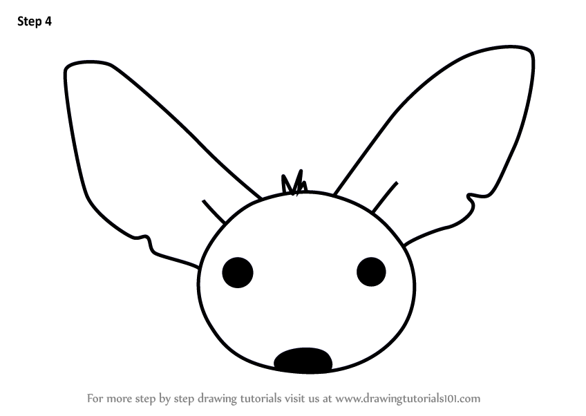 848x602 Learn How To Draw A Fennec Fox Face For Kids