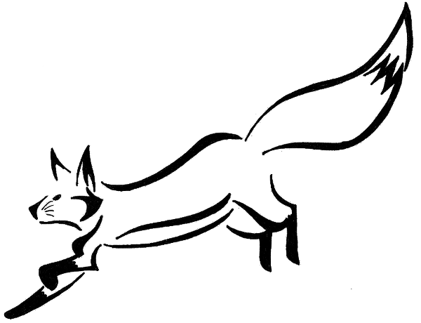 600x460 Collection Of Free Fox Drawing Tribal Download On Ui Ex