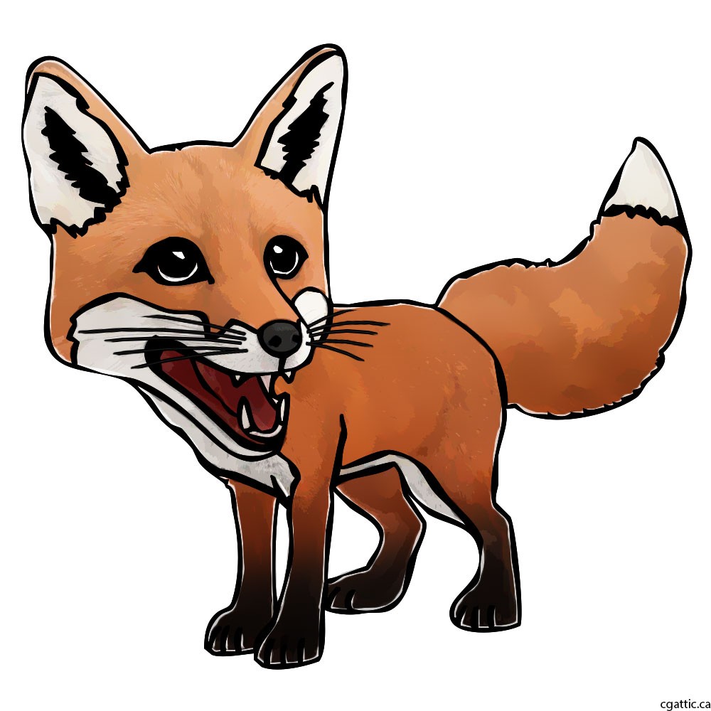 1000x1000 Fox Cartoon