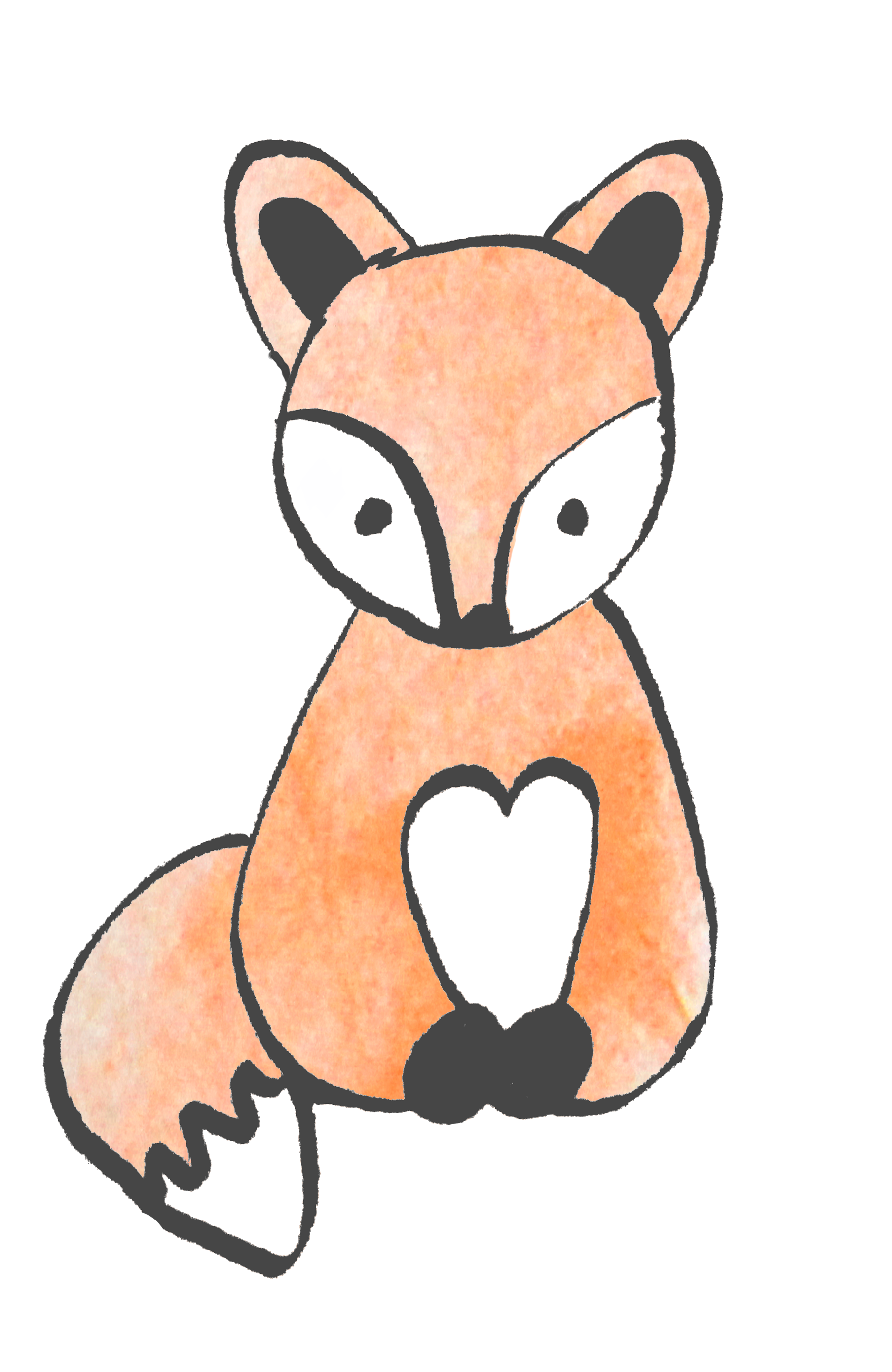 1808x2780 Nursery Drawing Fox, Picture