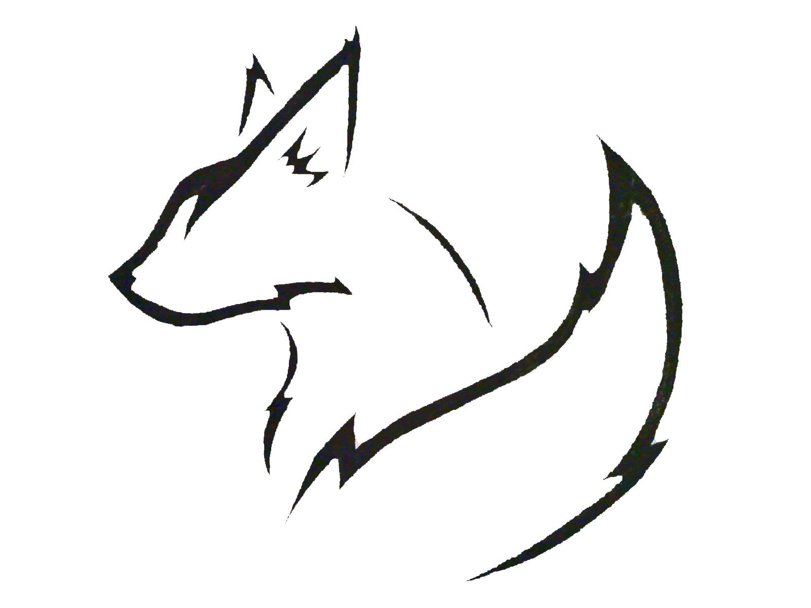 1600x1200 Fox Drawing Wallpaper For Free Download