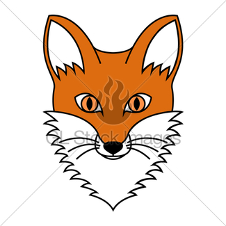 325x325 Fox Head Front Drawing Gl Stock Images