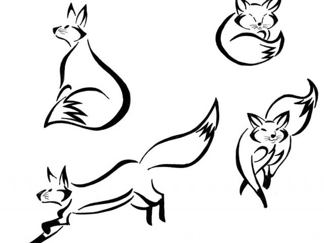 640x480 Drawn Fox Free Clip Art Stock Illustrations
