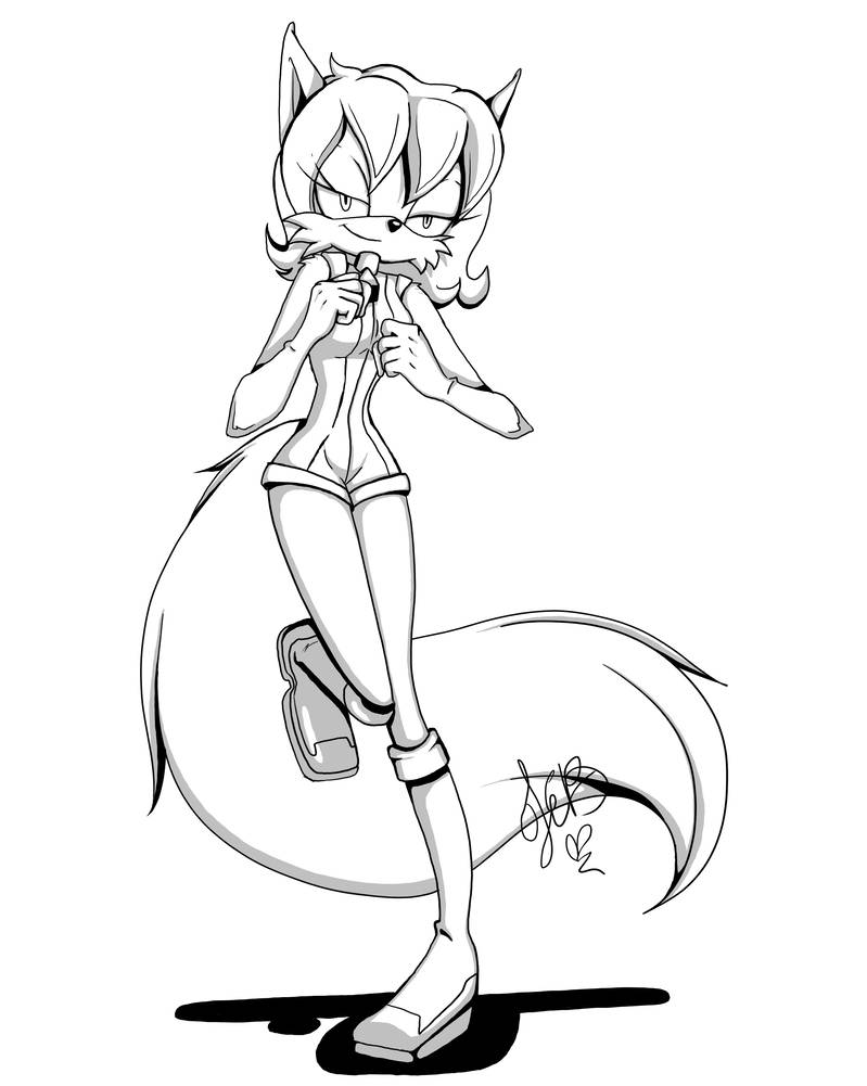 799x1001 Fiona Fox Line Art