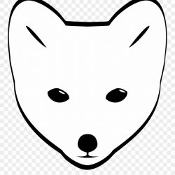 250x250 Arctic Fox Line Drawing Cartoon Video Furry Face An Iydunetwork