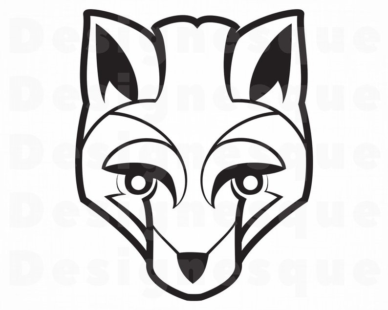 794x635 Fox Outline Fox Fox Clipart Fox For Cricut Etsy