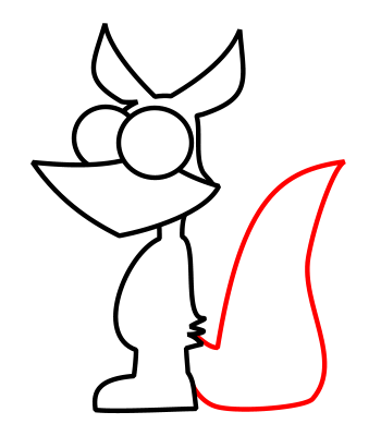 350x400 Drawing A Cartoon Fox