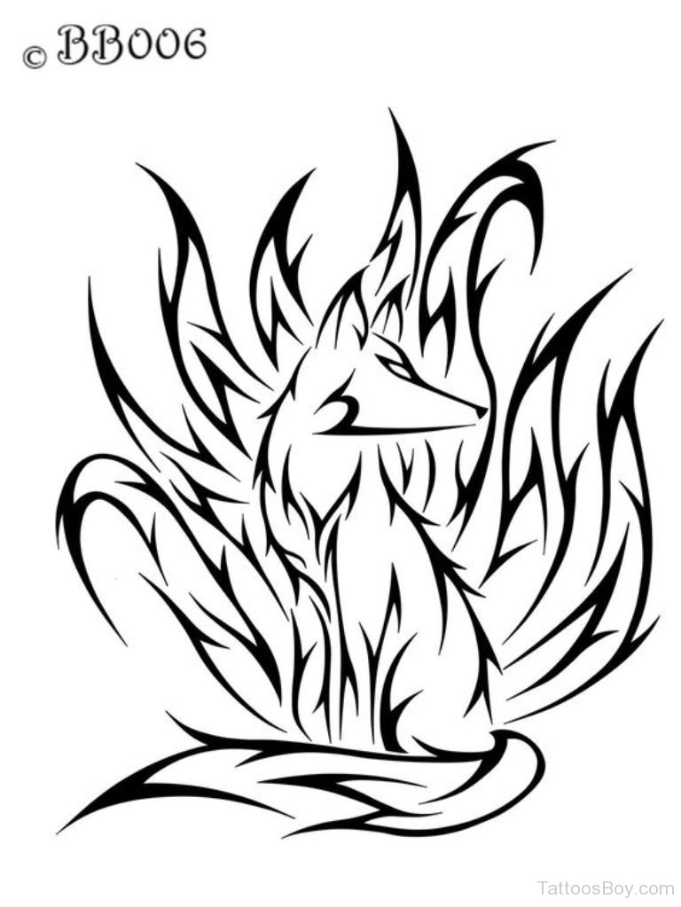 768x1023 Tribal Fox Tattoo Design Tattoo Designs, Tattoo Pictures
