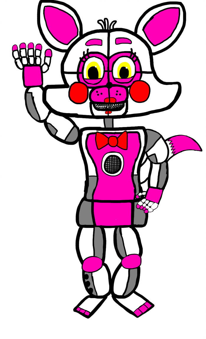 698x1145 Funtime Foxy Drawing