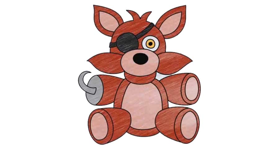 854x480 How To Draw Plush Foxy The Pirate Fnaf