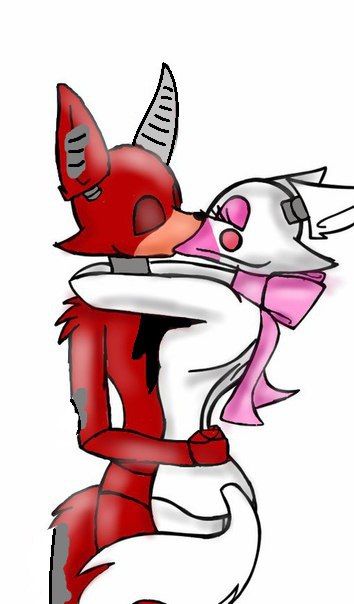 354x604 Our First Kiss Five Nights Foxy, Mangle, Funtime Foxy, Fnaf
