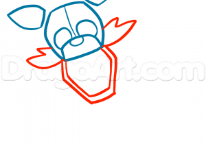 300x210 Draw Foxy How To Draw Fnaf Step