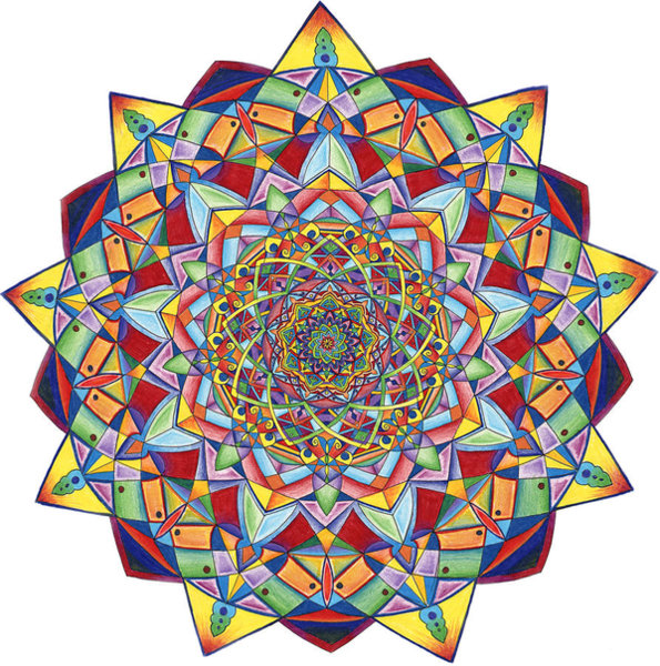 595x600 Fractal Geometry Drawings Fine Art America