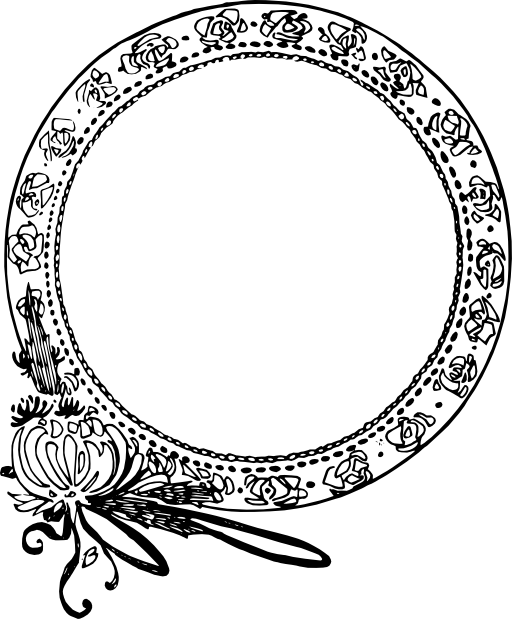 512x619 Art Nouveau Circle Drawing