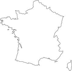 France Map Drawing