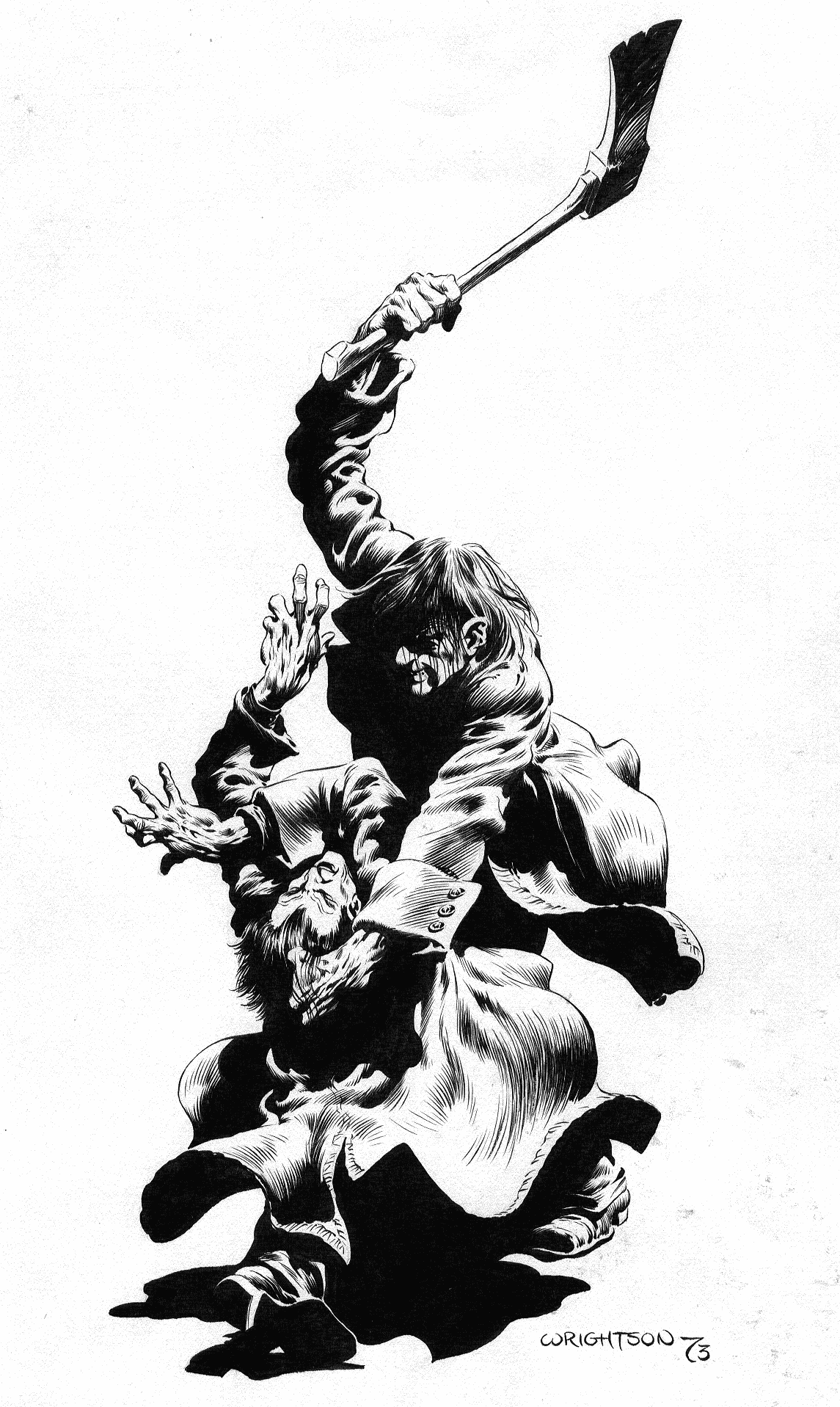 1145x1917 Arcaneimages Pen And Ink Spot Illo Art