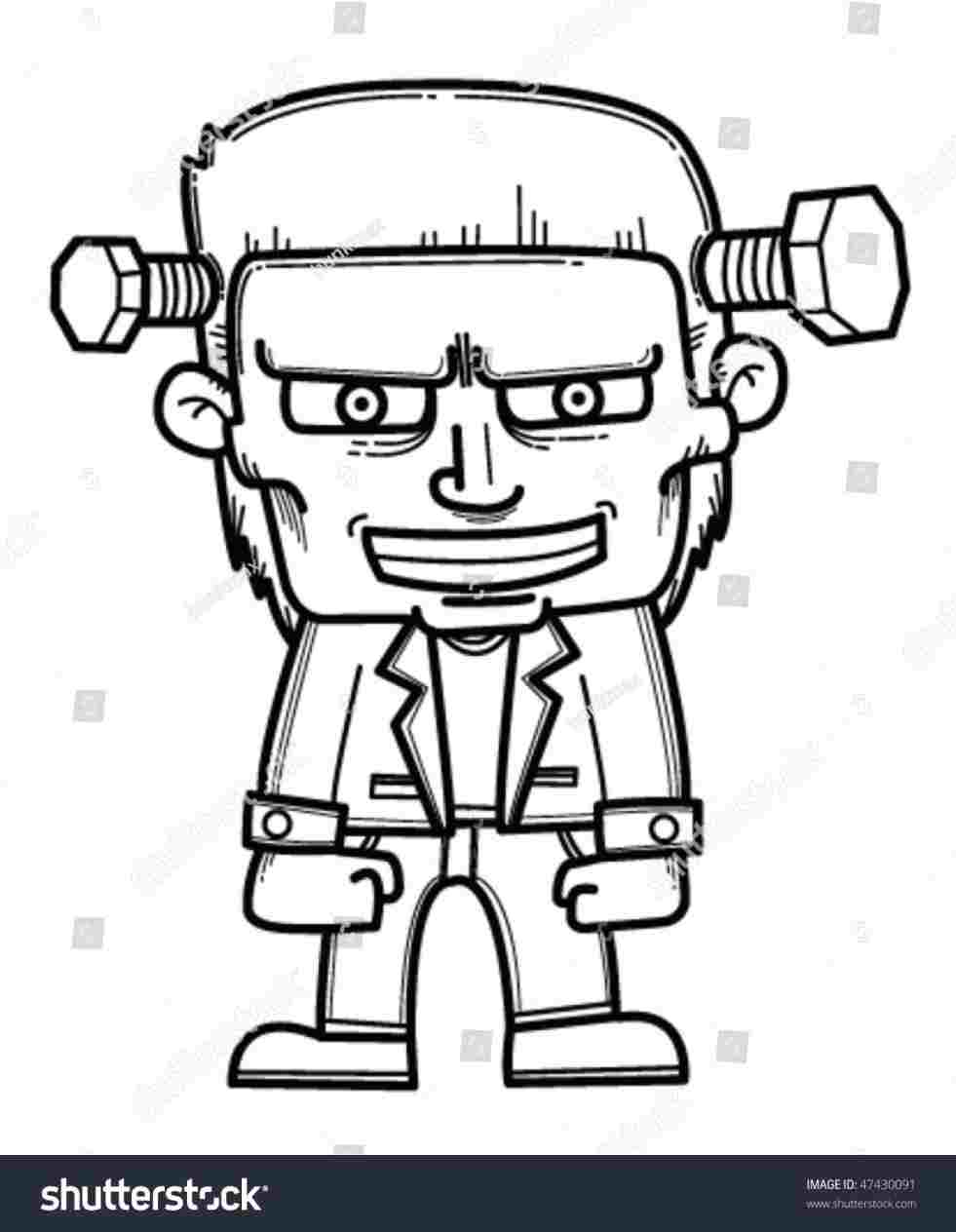 981x1264 For Kids Hub Rhartforkidshubcom How Frankenstein Cartoon Drawing